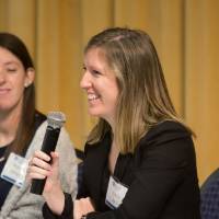 Alicia Crawford and Megan Kiplinger encourage students in their interdisciplinary studies